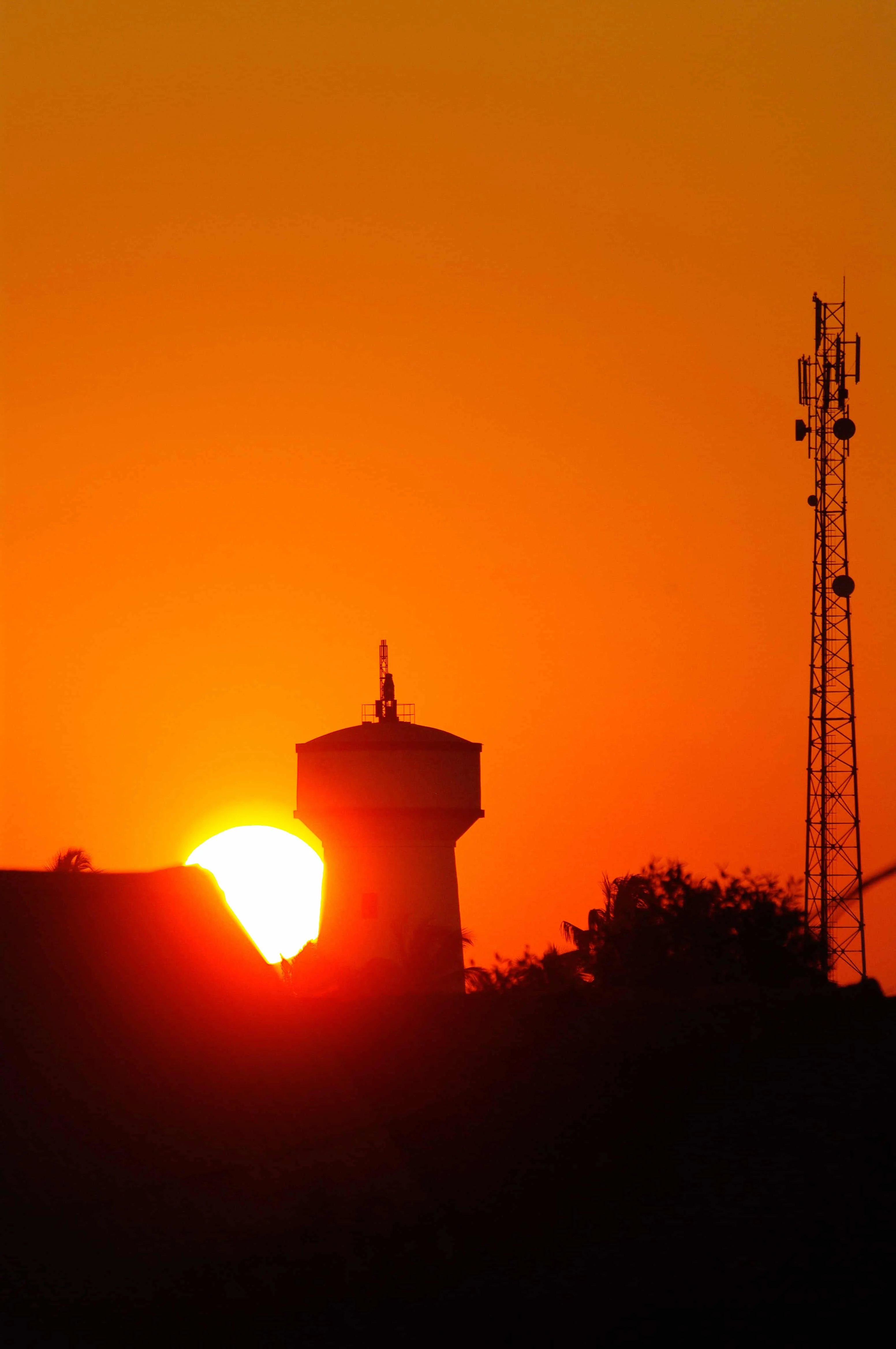 A tower against the sky